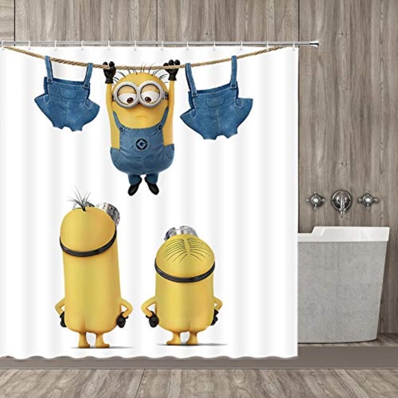 Qianliansheji Bath Nwot Minion Shower Curtain Polyester Poshmark